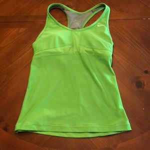 Green Nike Dri-Fit Tank Top